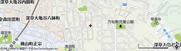 京都府京都市伏見区深草大亀谷万帖敷町133周辺の地図
