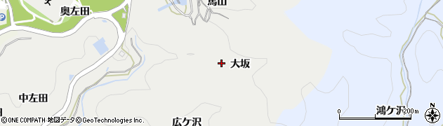 愛知県岡崎市丸山町（大坂）周辺の地図
