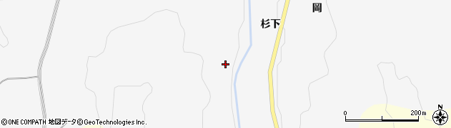 愛知県新城市富保（向畑）周辺の地図