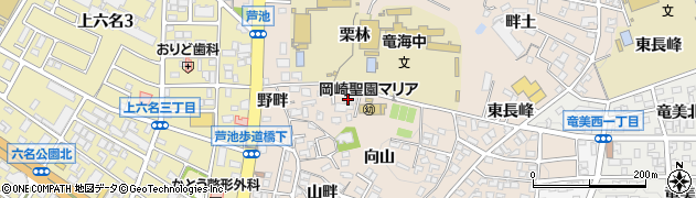 カトリック岡崎教会周辺の地図