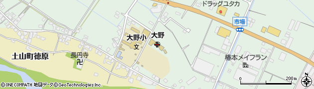 甲賀市　大野保育園周辺の地図