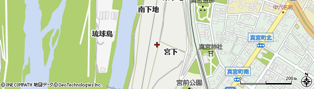 愛知県岡崎市六名町周辺の地図