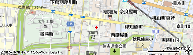 京都府京都市伏見区黒茶屋町639周辺の地図