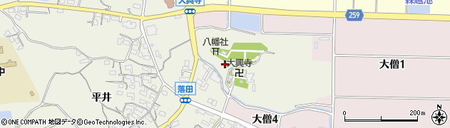 愛知県知多市大興寺（落田）周辺の地図