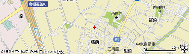 愛知県安城市福釜町蔵前111周辺の地図