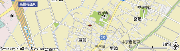 愛知県安城市福釜町蔵前180周辺の地図