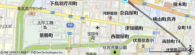 京都府京都市伏見区黒茶屋町638周辺の地図