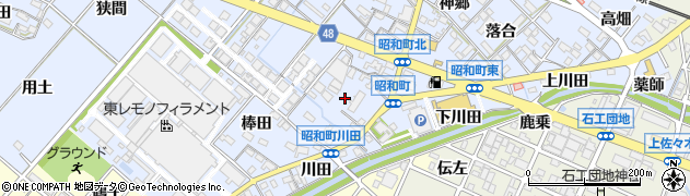 愛知県岡崎市昭和町（中屋敷）周辺の地図