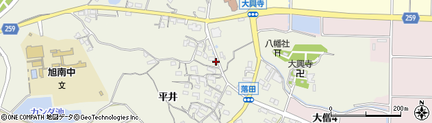 愛知県知多市大興寺平井202周辺の地図