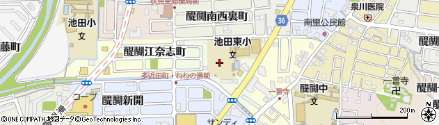 京都府京都市伏見区醍醐多近田町周辺の地図