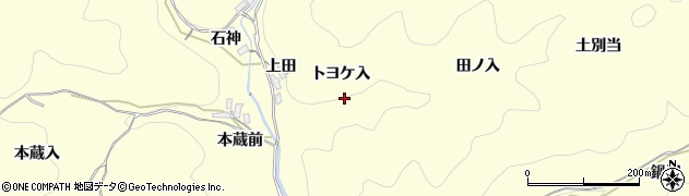 愛知県岡崎市蓬生町（トヨケ入）周辺の地図