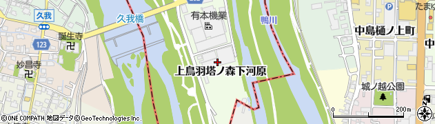 京都府京都市南区上鳥羽塔ノ森下河原周辺の地図
