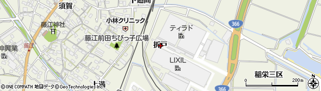 愛知県東浦町（知多郡）藤江（折戸）周辺の地図
