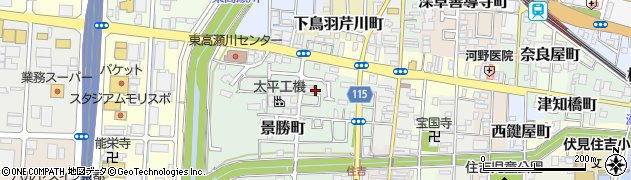 京都府京都市伏見区景勝町42周辺の地図