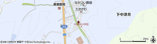 中津井郵便局 ＡＴＭ周辺の地図
