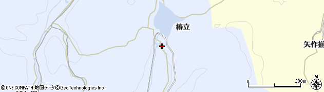 愛知県岡崎市小美町（椿立）周辺の地図
