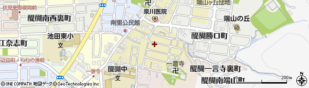 京都府京都市伏見区醍醐槇ノ内町周辺の地図