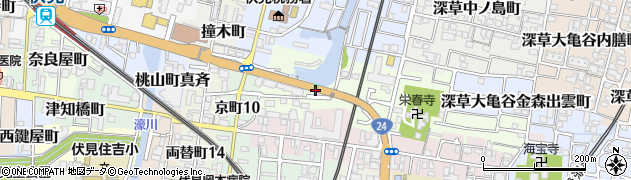京都府京都市伏見区桃山町丹下周辺の地図