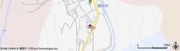兵庫県猪名川町（川辺郡）木間生（弥七郎畑）周辺の地図