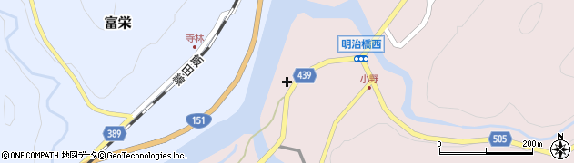 愛知県新城市大野（森野）周辺の地図