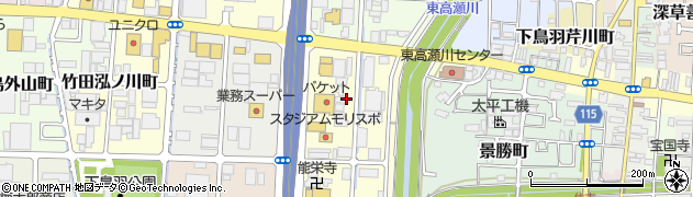 京都府京都市伏見区北端町周辺の地図