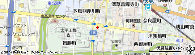 京都府京都市伏見区鳥羽町688周辺の地図