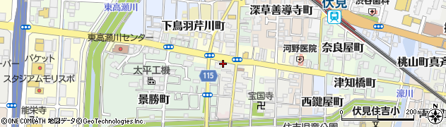 京都府京都市伏見区鳥羽町686周辺の地図