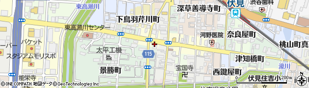 京都府京都市伏見区鳥羽町687周辺の地図