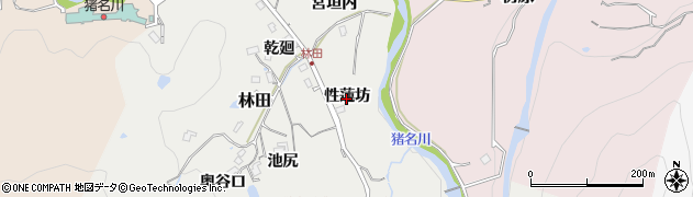 兵庫県川辺郡猪名川町林田性蓮坊15周辺の地図
