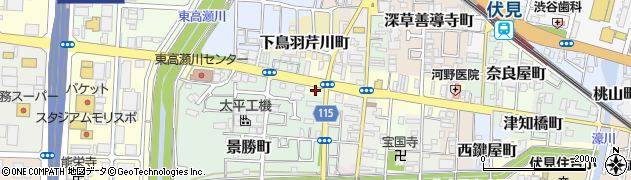 京都府京都市伏見区鳥羽町691周辺の地図