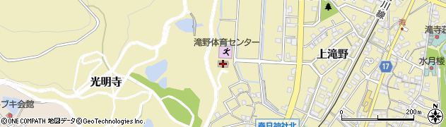 上滝野公民館周辺の地図