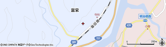 愛知県新城市富栄（正木貝津）周辺の地図