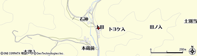 愛知県岡崎市蓬生町（上田）周辺の地図