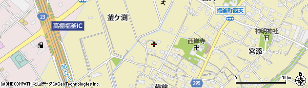 愛知県安城市福釜町蔵前107周辺の地図