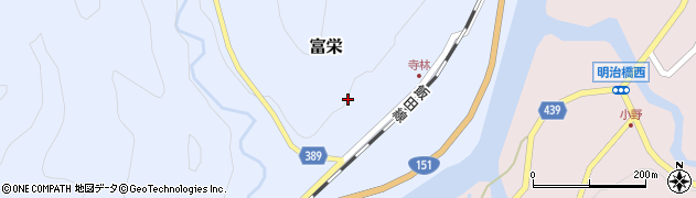 愛知県新城市富栄（大道上）周辺の地図
