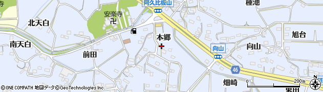 愛知県知多郡阿久比町板山本郷26周辺の地図