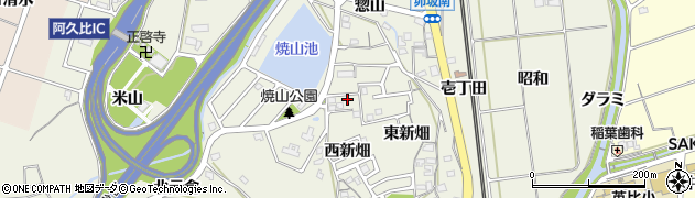 愛知県知多郡阿久比町卯坂西新畑46周辺の地図