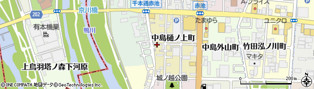 京都府京都市伏見区中島樋ノ上町周辺の地図