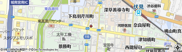 京都府京都市伏見区鳥羽町697周辺の地図