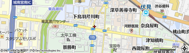 京都府京都市伏見区鳥羽町698周辺の地図