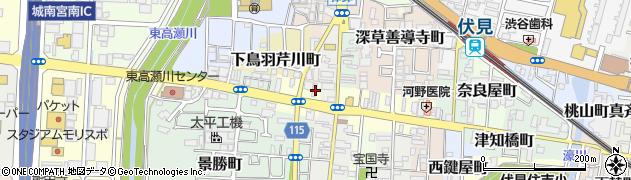 京都府京都市伏見区鳥羽町696周辺の地図