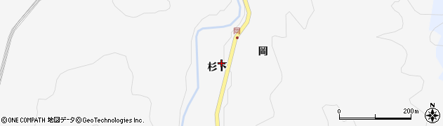 愛知県新城市富保（杉下）周辺の地図