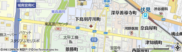 京都府京都市伏見区鳥羽町701周辺の地図