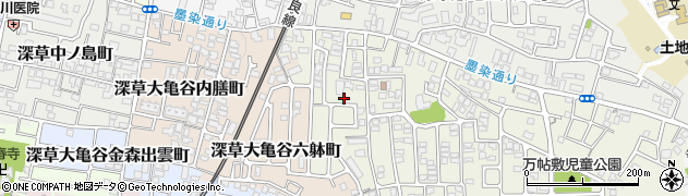 京都府京都市伏見区深草大亀谷万帖敷町863周辺の地図