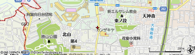 京都府向日市寺戸町西ノ段1周辺の地図