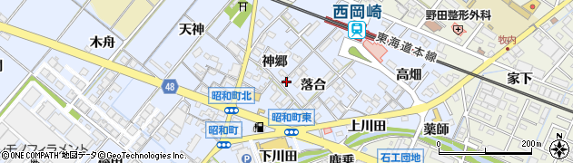 合気道岡崎道場周辺の地図