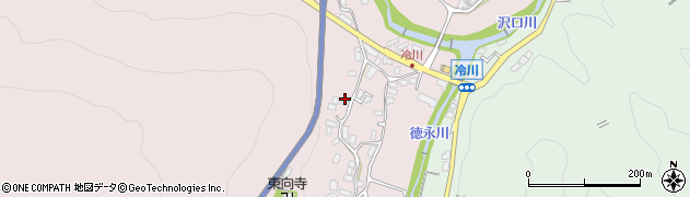 静岡県伊豆市冷川344周辺の地図