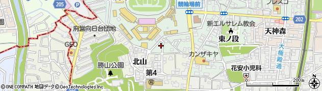 京都府向日市寺戸町西ノ段19周辺の地図