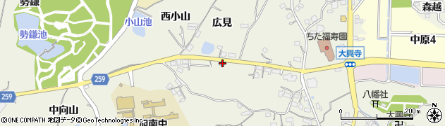 愛知県知多市大興寺平井297周辺の地図