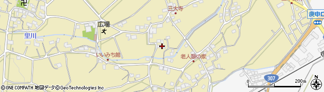 滋賀県甲賀市水口町三大寺周辺の地図